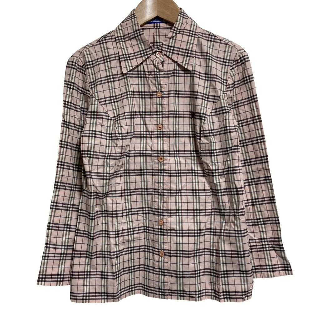 美品 BURBERRY BLUE LABEL バーバリーブルーレーベル チェック長袖 