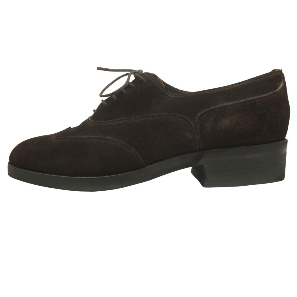 良品 Jean Paul GAULTIER HOMME ジャンポールゴルチエ オム スエード レザー ドレス シューズ 靴 ヴィンテージ 7.5 25.5cm ブラウン メンズ 古着  USED