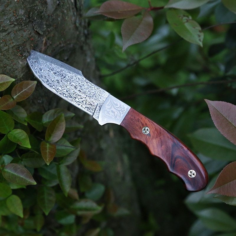 木製ハンドル 本革シース付き