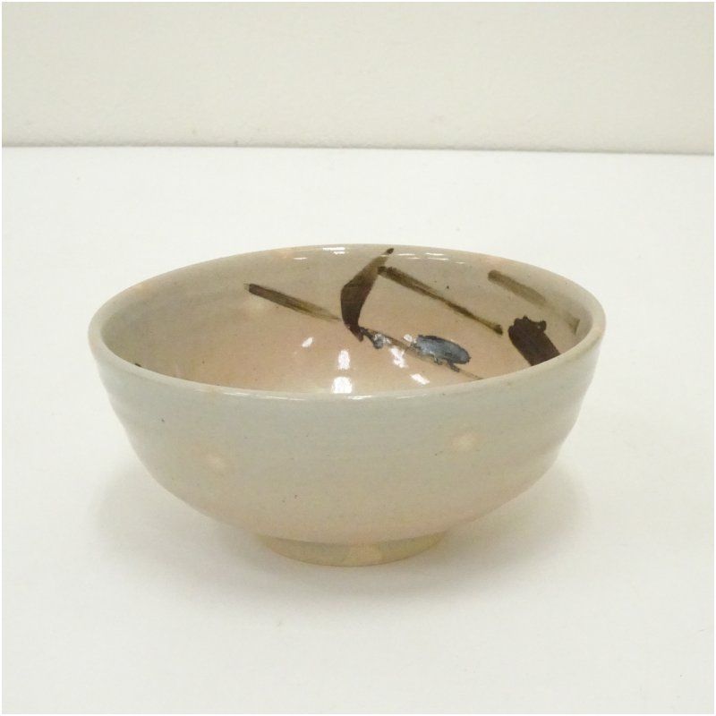 朝日焼 朝日窯造 松林豊斎 ホタルの絵茶碗（共箱） 茶道 抹茶 おしゃれ