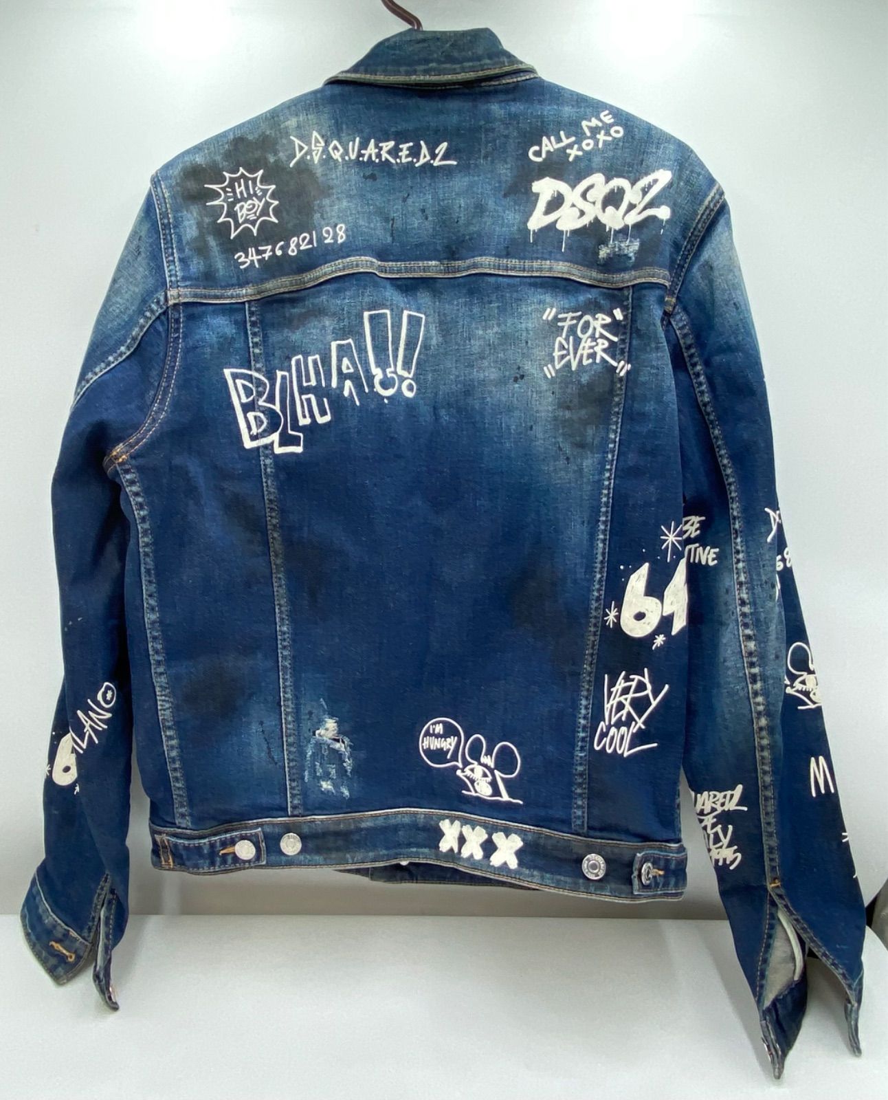 DSQUARED2 ディースクエアード グラフィック デニムジャケット 48 定価