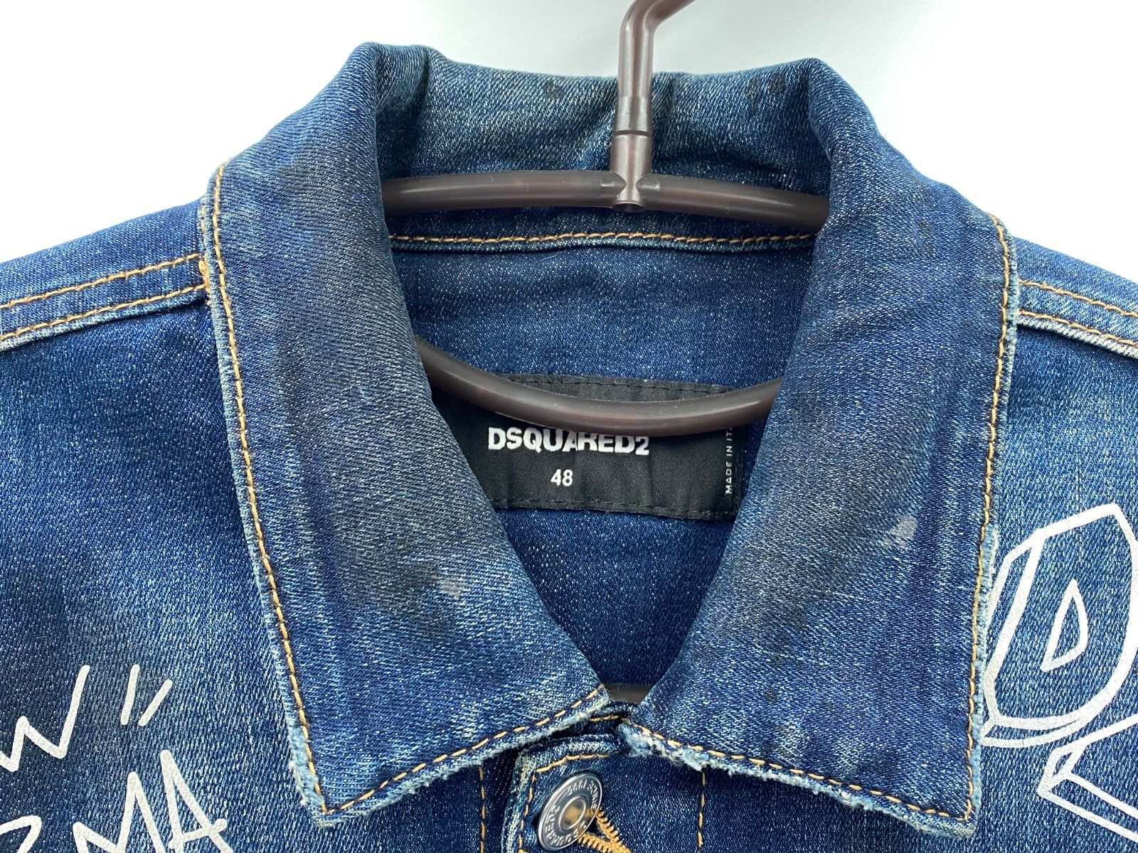 DSQUARED2 ディースクエアード グラフィック デニムジャケット 48 定価