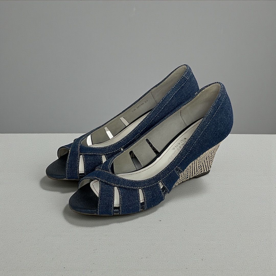 新着】 artemis by DIANA アルテミスバイダイアナ デニム地 ウェッジ