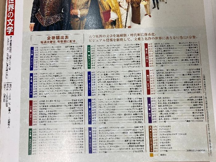 100サイズ2個口】週刊朝日百科 世界の文学 全121巻セット 朝日新聞社