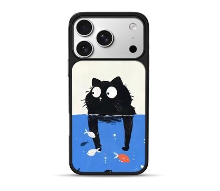 小黒猫モチーフ iPhone ケース 17 Pro Max 16 15 14 13 新作