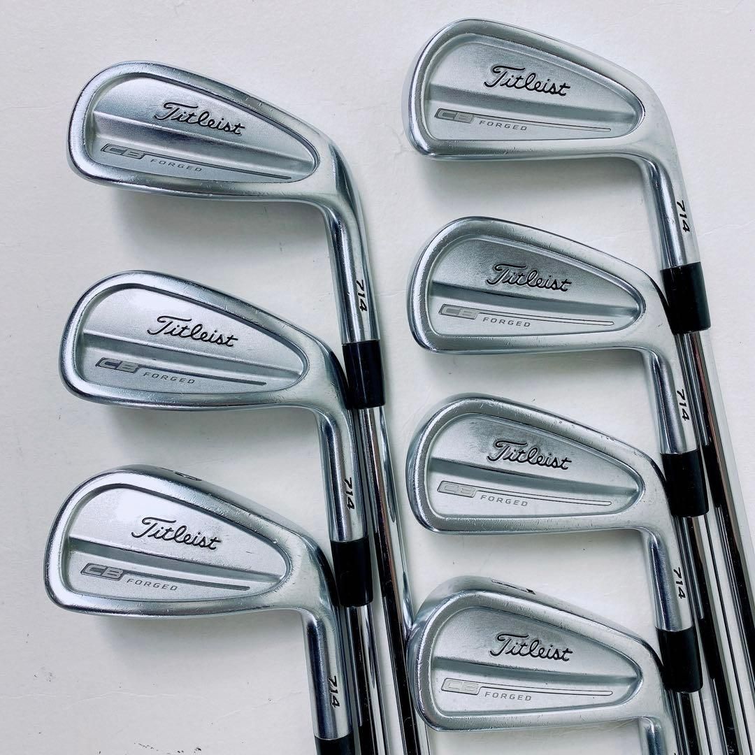 タイトリスト　アイアン　CB 714 フォージド S 4-P7本　N2593 タイトリスト アイアン CB 714 フォージド S 4-P7本 Titleist スチール