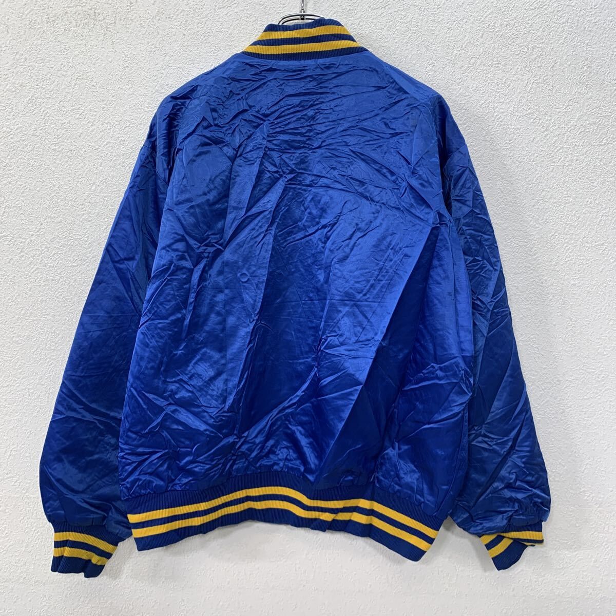 ALADEN ATHLETIC スタジアムジャケット M～ ブルー イエロー スナップ 