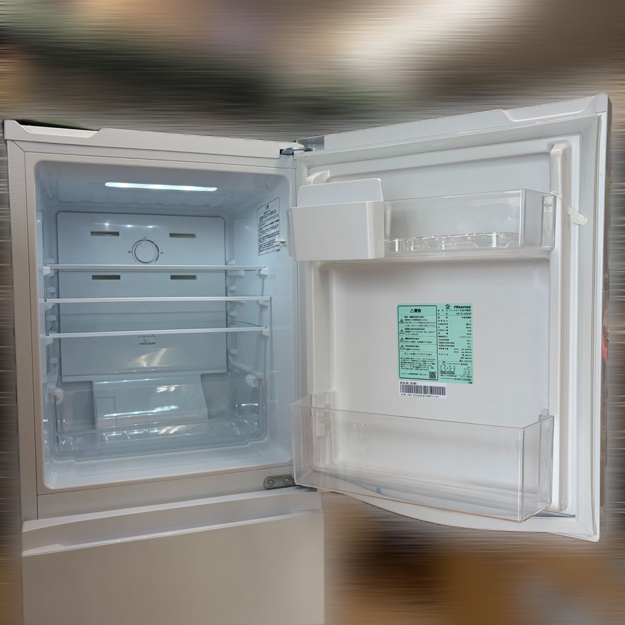 2025年製/動作確認済】Hisenseハイセンス冷凍冷蔵庫HR-D140KW 135L(冷 