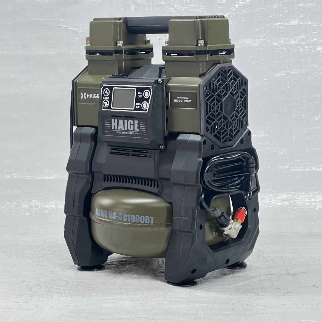 未使用品】 エアーコンプレッサー 100V 5L アルミタンク オイルレス AC