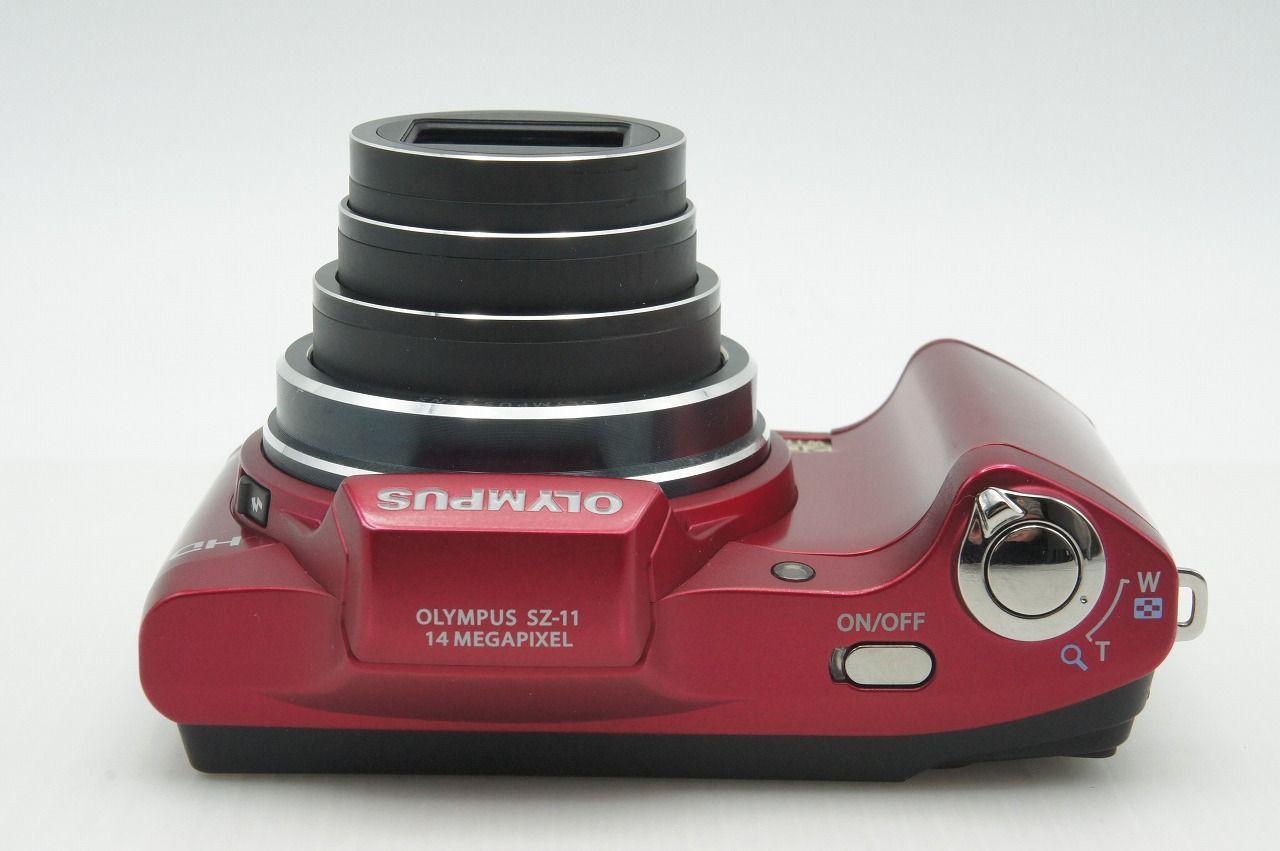 美品 OLYMPUS オリンパス SZ-11 コンパクトデジタルカメラ レッド 