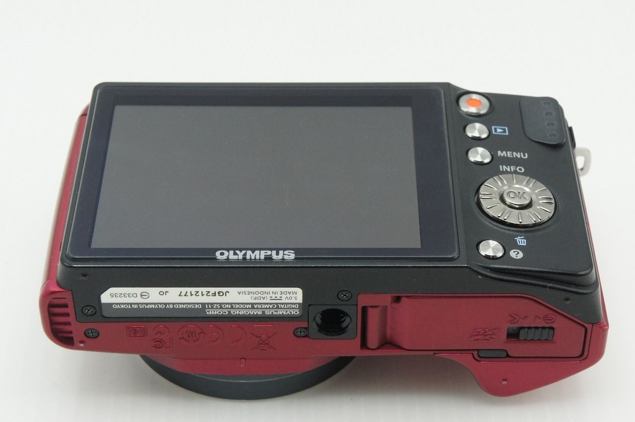 美品 OLYMPUS オリンパス SZ-11 コンパクトデジタルカメラ レッド 
