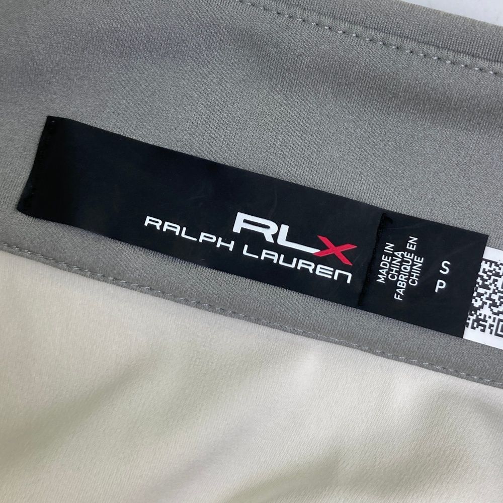 サイズ：S RLX ラルフローレン ハーフジップ 長袖Tシャツ グレー系