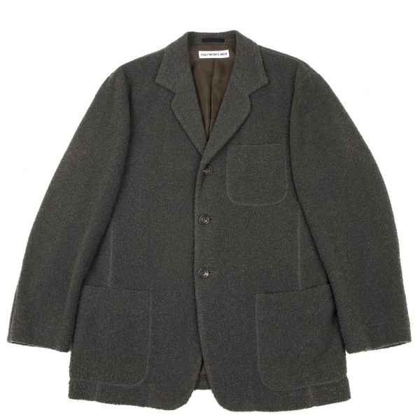 イッセイミヤケメンISSEY MIYAKE MEN ウール混パイルニットジャケット 
