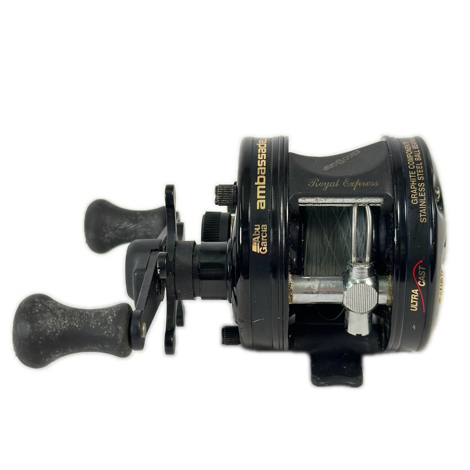 Abu Garcia アブガルシア Ambassador  Express リール ブラック ゴールド ステンレススチール グラファイト ベイトリール ユニセックス Abu Garcia アブガルシア Ambassador Express リール ブラック