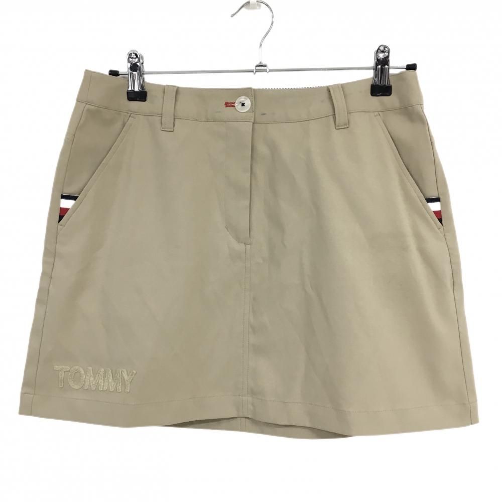 トミーヒルフィガーゴルフ スカート ベージュ 一部トリコロール