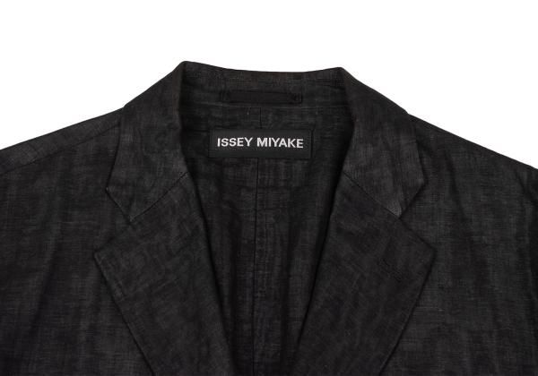 イッセイミヤケメンISSEY MIYAKE MEN コットンリネン光沢テーラード