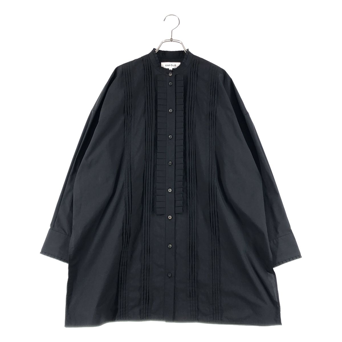 ENFOLD / エンフォルド | LOOSE SHIRT ピンタック ロングシャツ | 38 