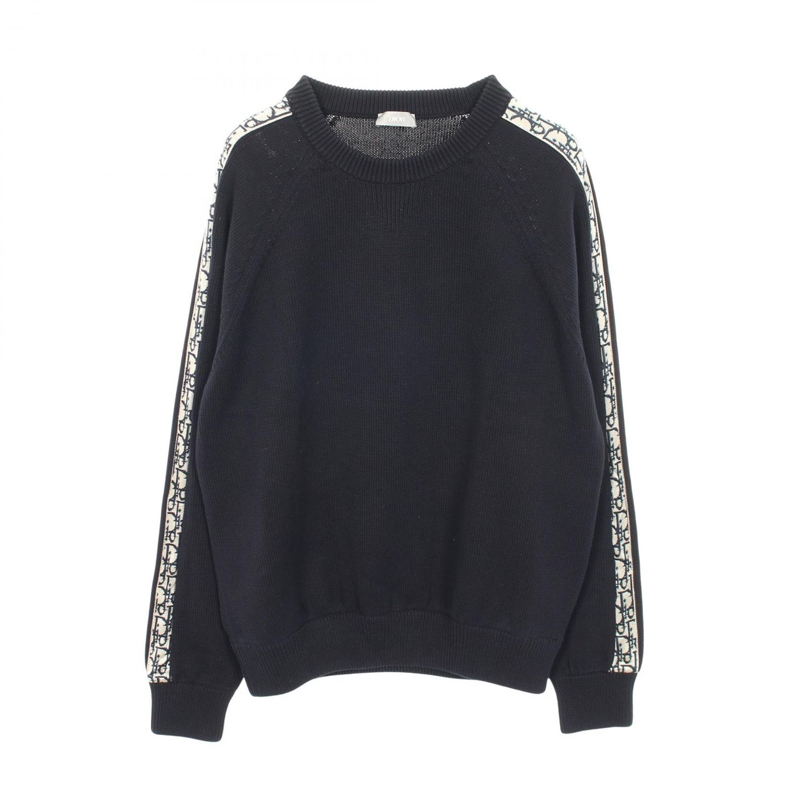 ディオール Dior ニット オブリーク ネイビー コットン ニット メンズ 