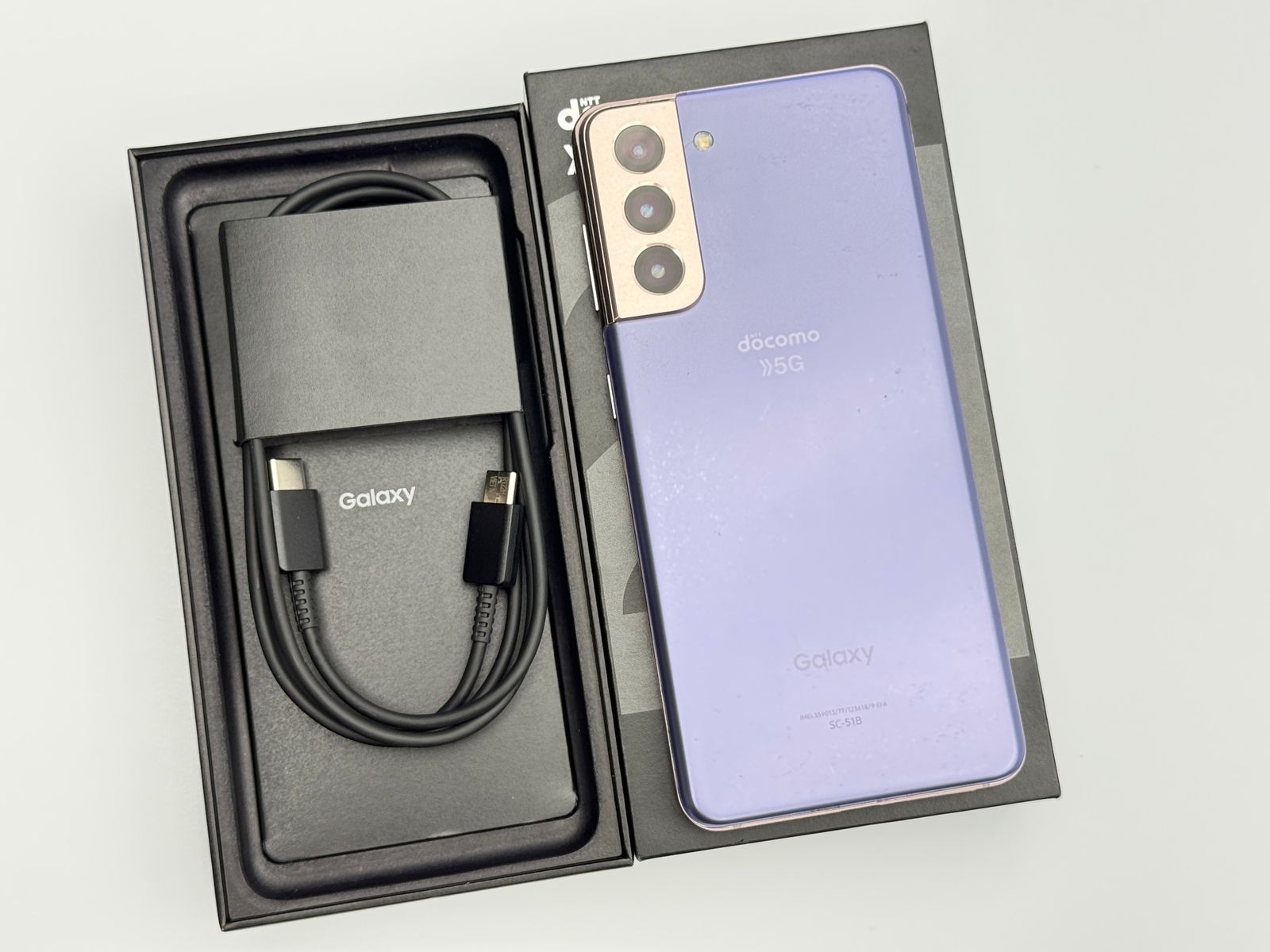 箱付き中古C】Galaxy S21 5G SC-51B ファントムバイオレット SIMフリー
