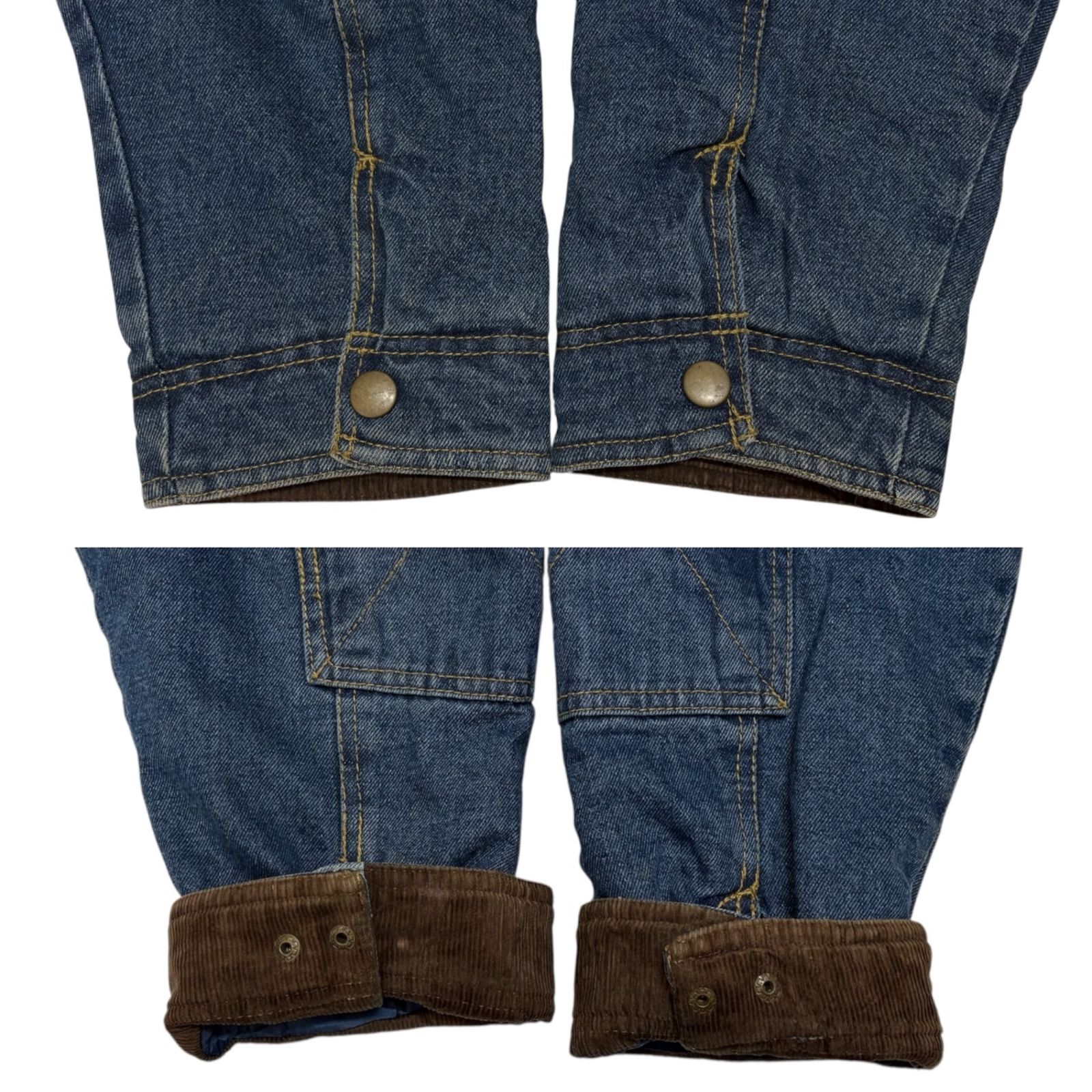 WRANGLER (ラングラー) デニムカバーオール ジャケット 裏地ボア