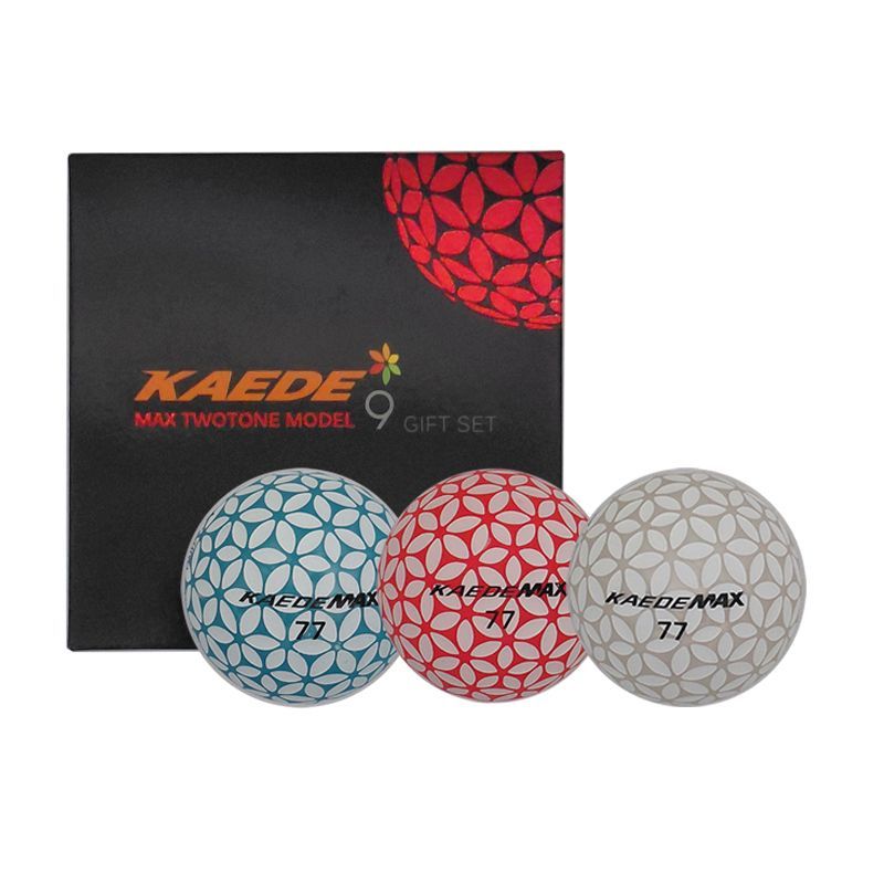 KAEDE MAX ゴルフボール 9個セット 9個入り カエデフライ 新色 ブルー 