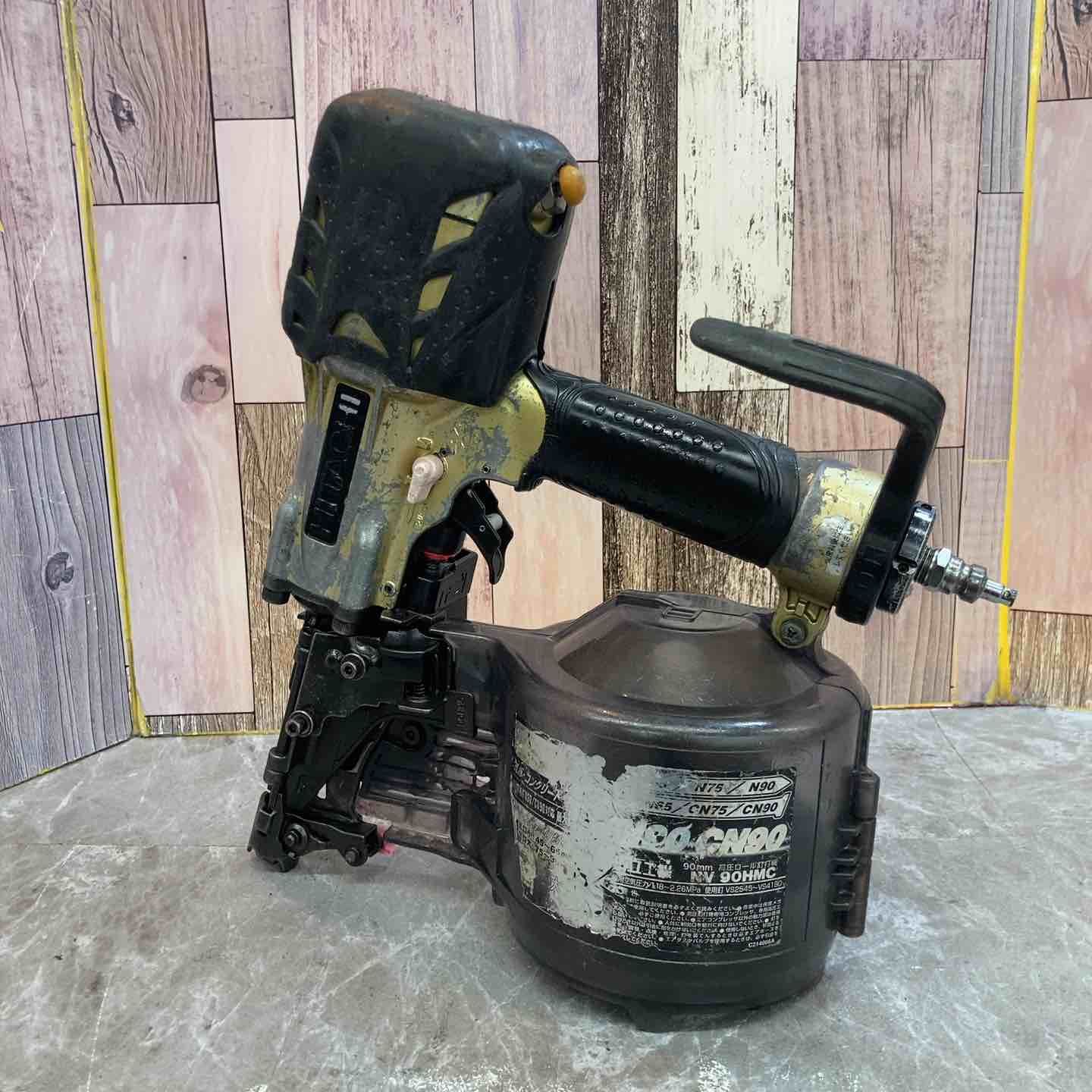 中古品】ハイコーキ HIKOKI 90mm 高圧エア釘打ち機 NV90HMC 本体のみ 
