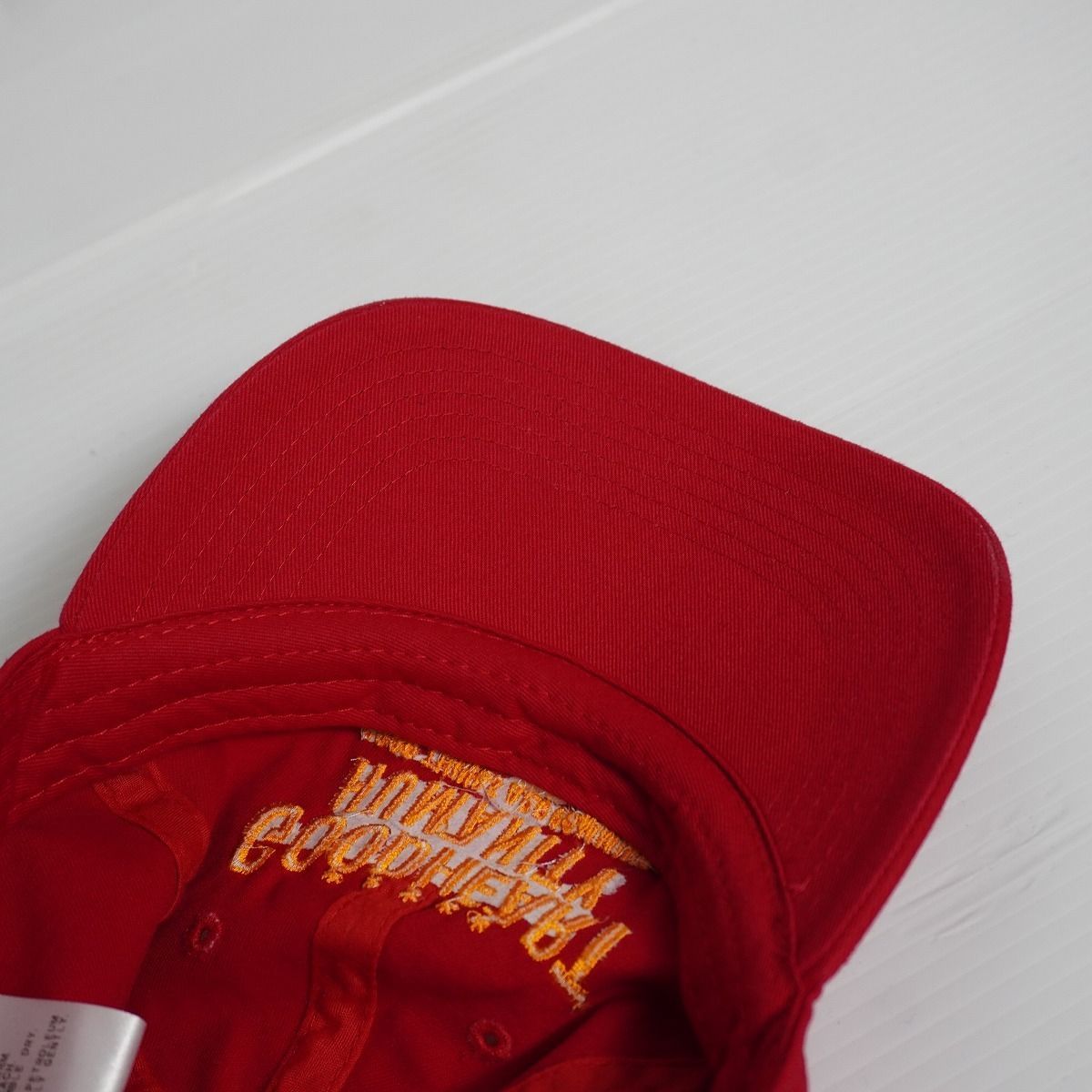 正規 美品 MARGINAL MAN GOODHEART HUMANITY RED ZCAP 6-panel ロゴ 