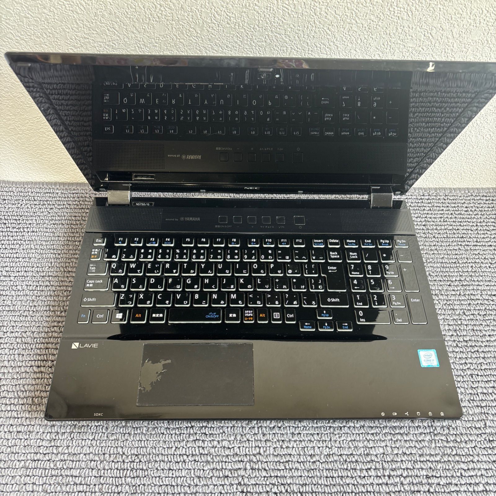 NEC LAVIE NS750/G i7-7500U メモリ4GB HDD 500GB Win10 タッチパネル