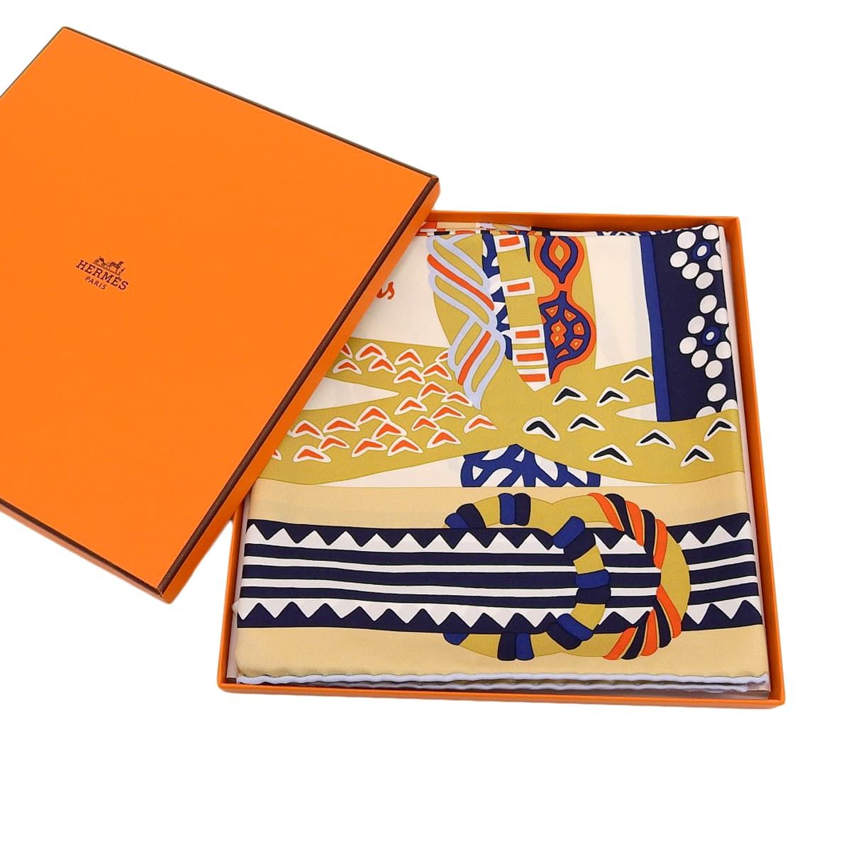 エルメス HERMES カレ90 FANTAISIE D'ETRIERS 鐙の幻想 スカーフ
