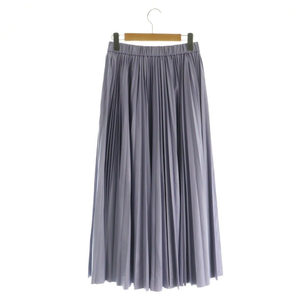 エストネーション ESTNATION フェイクレザープリーツスカート ロング