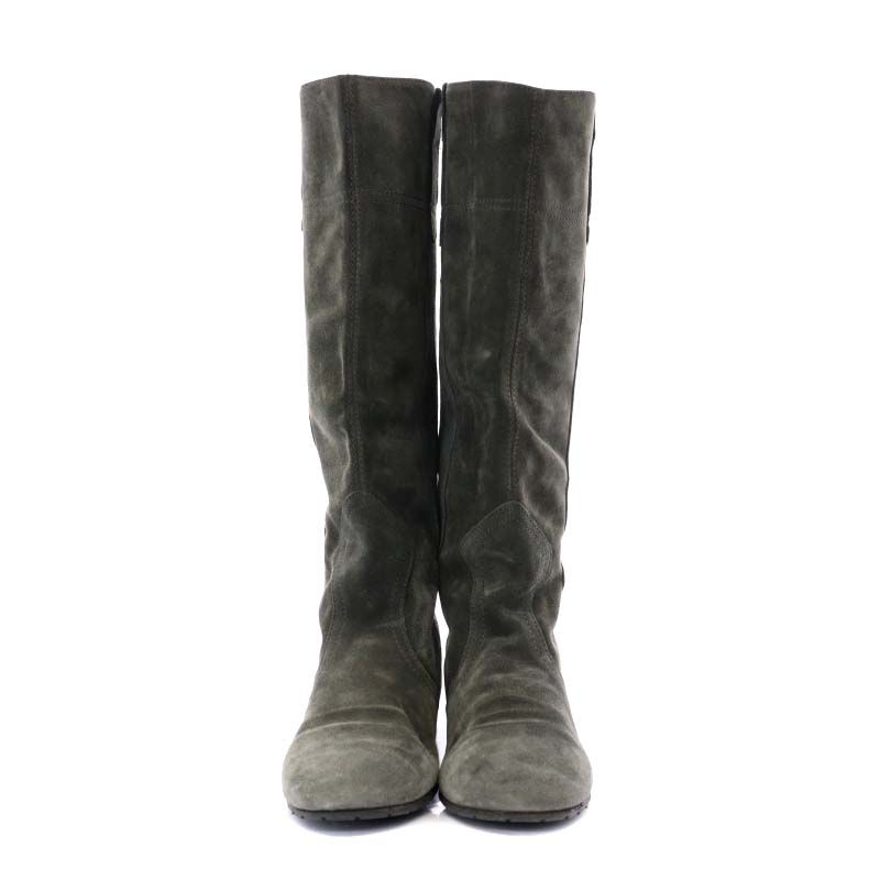 ファビオルスコーニ FABIO RUSCONI ロングブーツ スエード 35.5 22.5cm