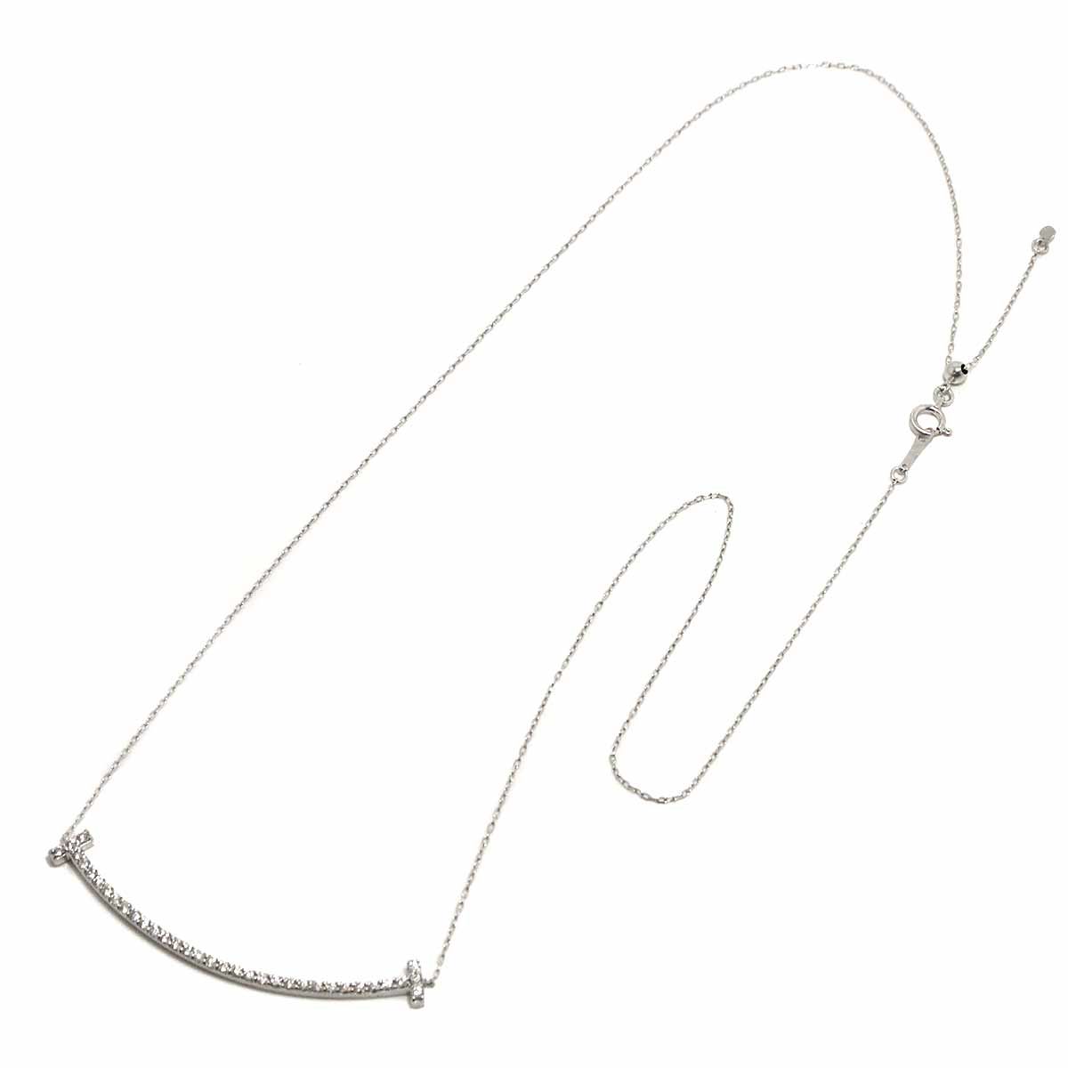 ダイヤ 0.50ct ネックレス 50cm K18 WG ホワイトゴールド 750 90308772 