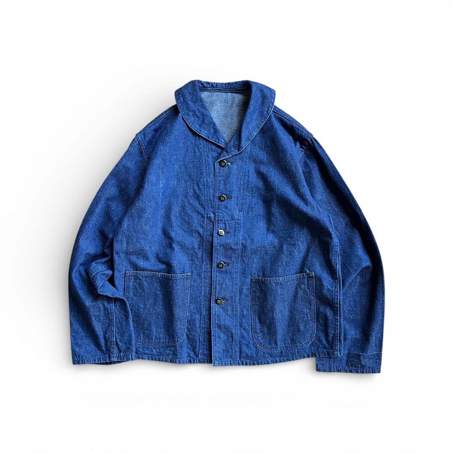 40s〜 Vintage US NAVY Shawl Collar Denim Jacket ビンテージ US 