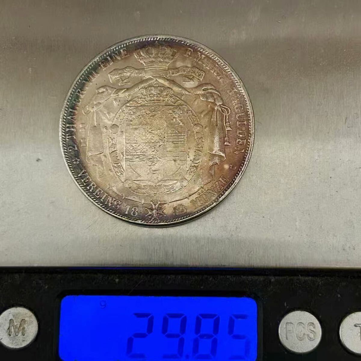 銀貨 1854年 ヴィルヘルム 2ターレル銀貨 ブラウンシュヴァイク公国