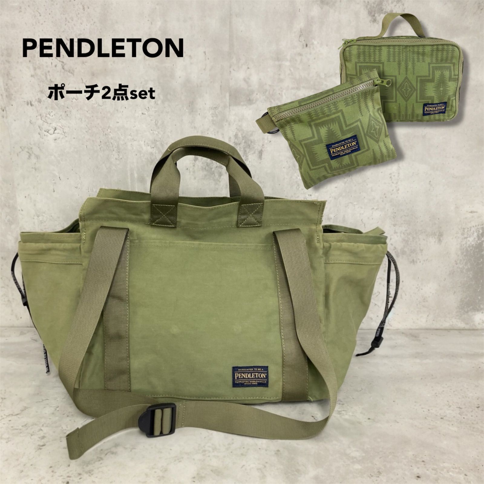 PENDLETON×Marie Inaba MOTHERS TOTE カーキ PENDLETON×Marie Inaba MOTHERS TOTE カーキ 【公式通販】