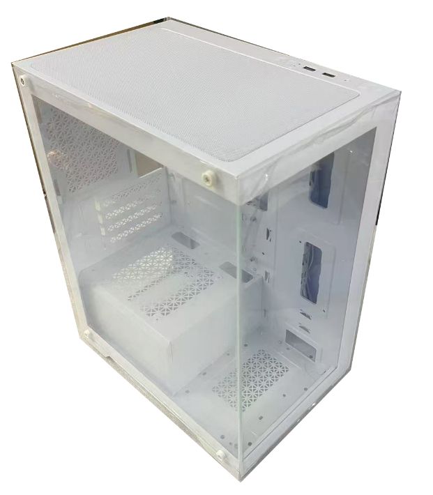 新品】KAGAMI M-ATX /ITX 自作用PC ケース ホワイト 本体ゲーミング PC