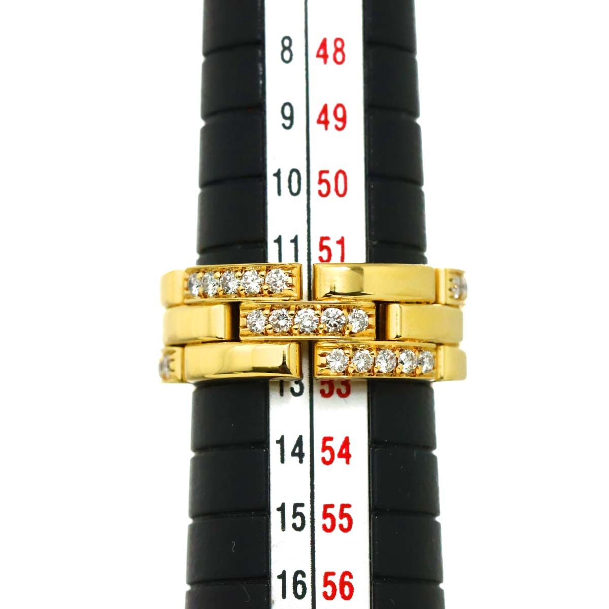 カルティエ Cartier マイヨン パンテール #53 リング ダイヤ K18 YG