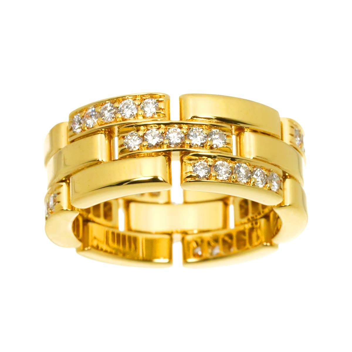 カルティエ Cartier マイヨン パンテール #53 リング ダイヤ K18 YG