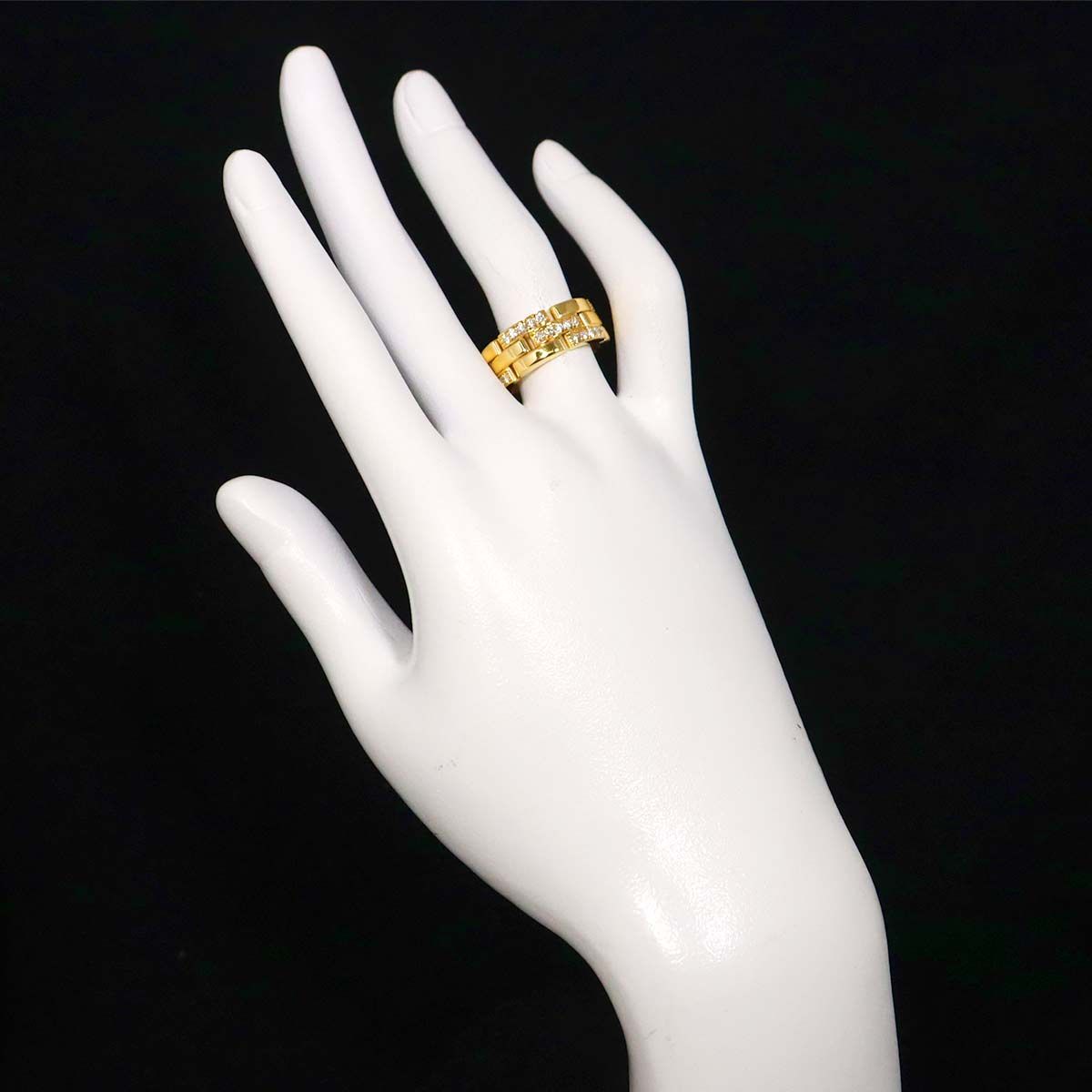 カルティエ Cartier マイヨン パンテール #53 リング ダイヤ K18 YG