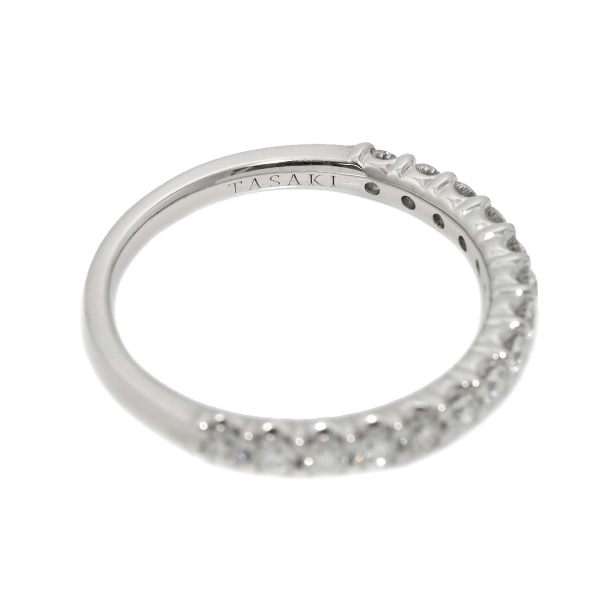 タサキ TASAKI 9号 リング ダイヤ 0.41ct Pt プラチナ パール 指輪 