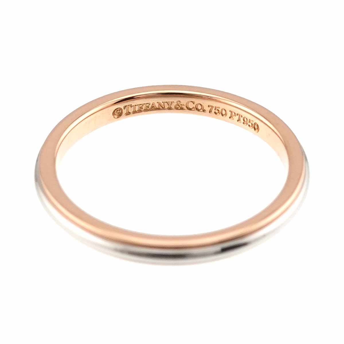 ティファニー TIFFANY&Co. 6.5号 リング プラチナ Pt K18 ピンク 