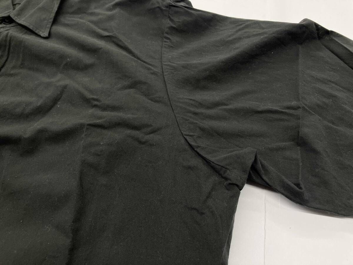 FOLL cotton wool skipper shirt フォル 長袖シャツ スキッパーシャツ