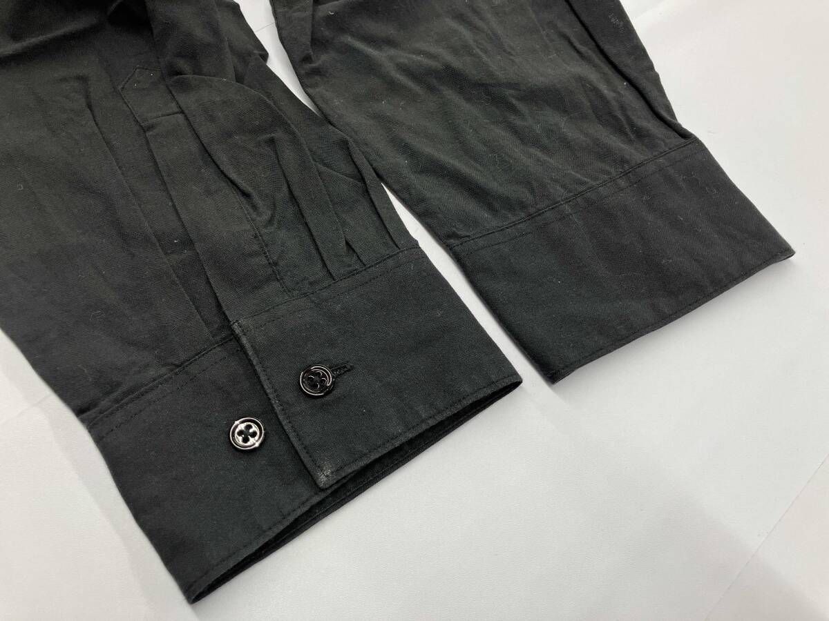 FOLL cotton wool skipper shirt フォル 長袖シャツ スキッパーシャツ