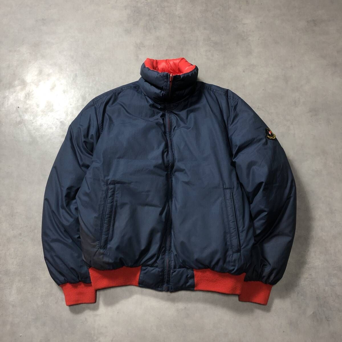 GQ4767◇MONCLER : 80's アシックス期 リバーシブル ダウンジャケット