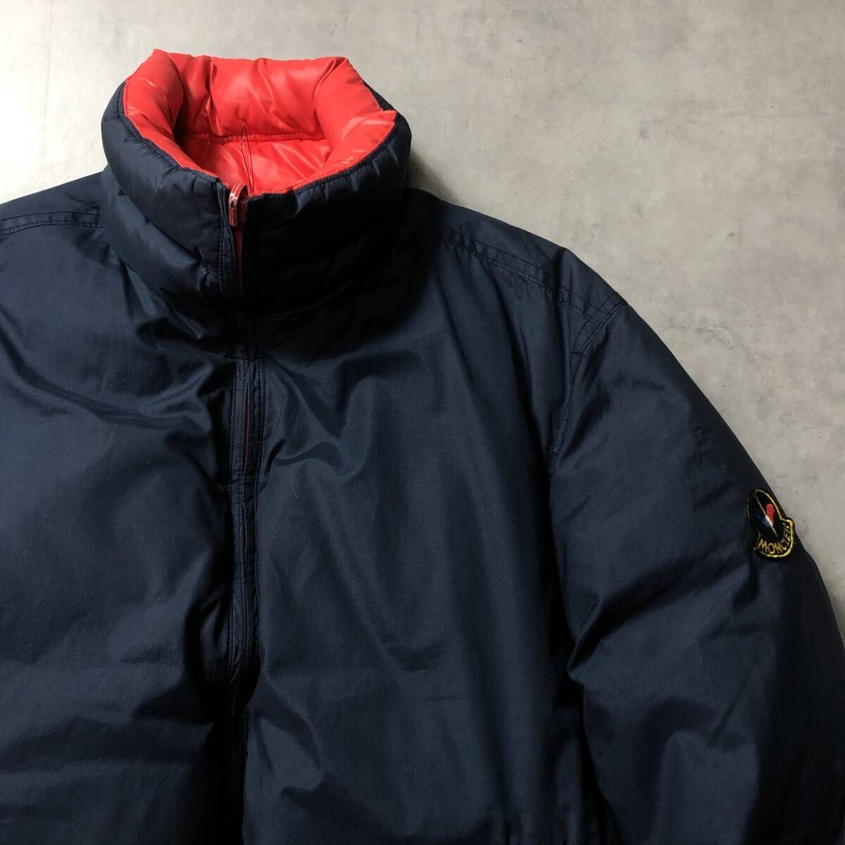 GQ4767◇MONCLER : 80's アシックス期 リバーシブル ダウンジャケット