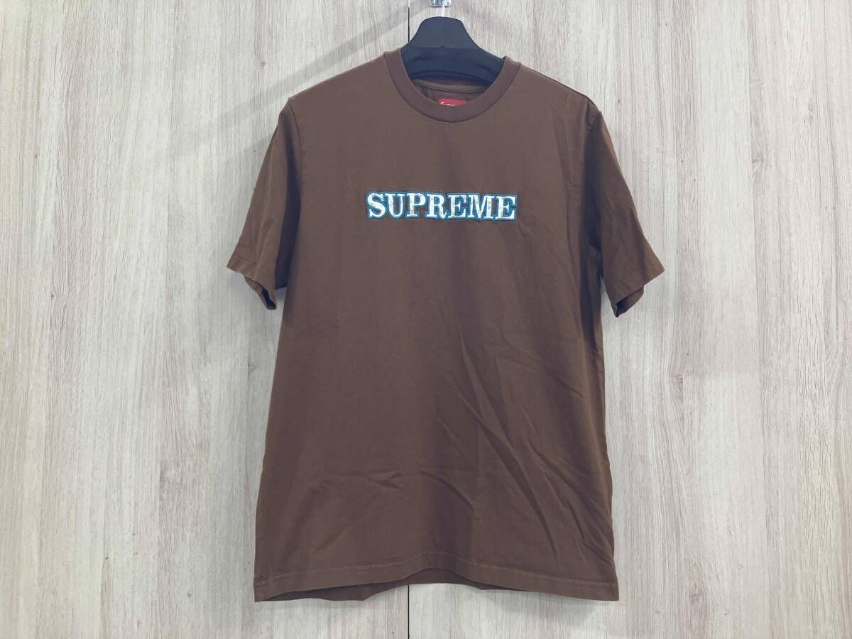 Supreme シュプリーム 半袖Tシャツ FLORAL LOGO TEE Mサイズ ブラウン