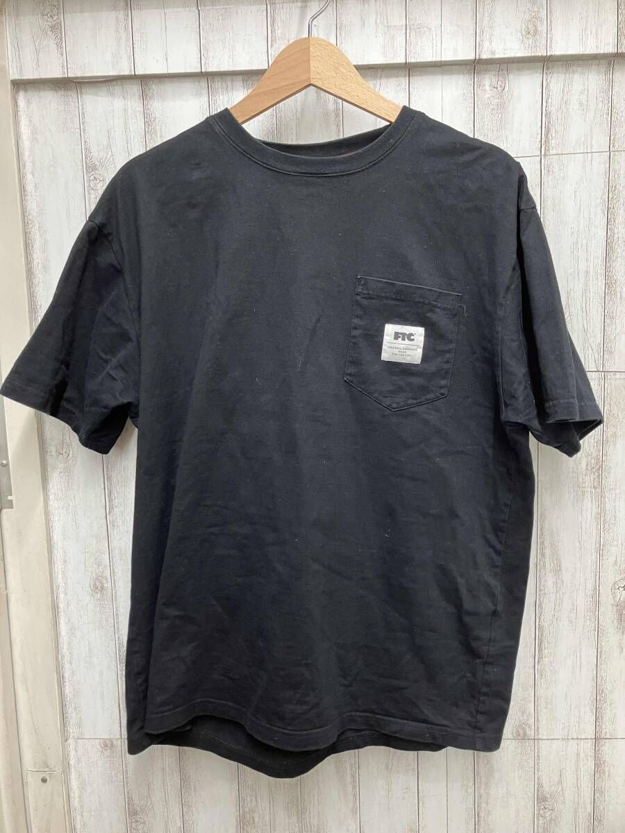 FTC/半袖Tシャツ/ブラック胸ポケット98090 Mサイズ