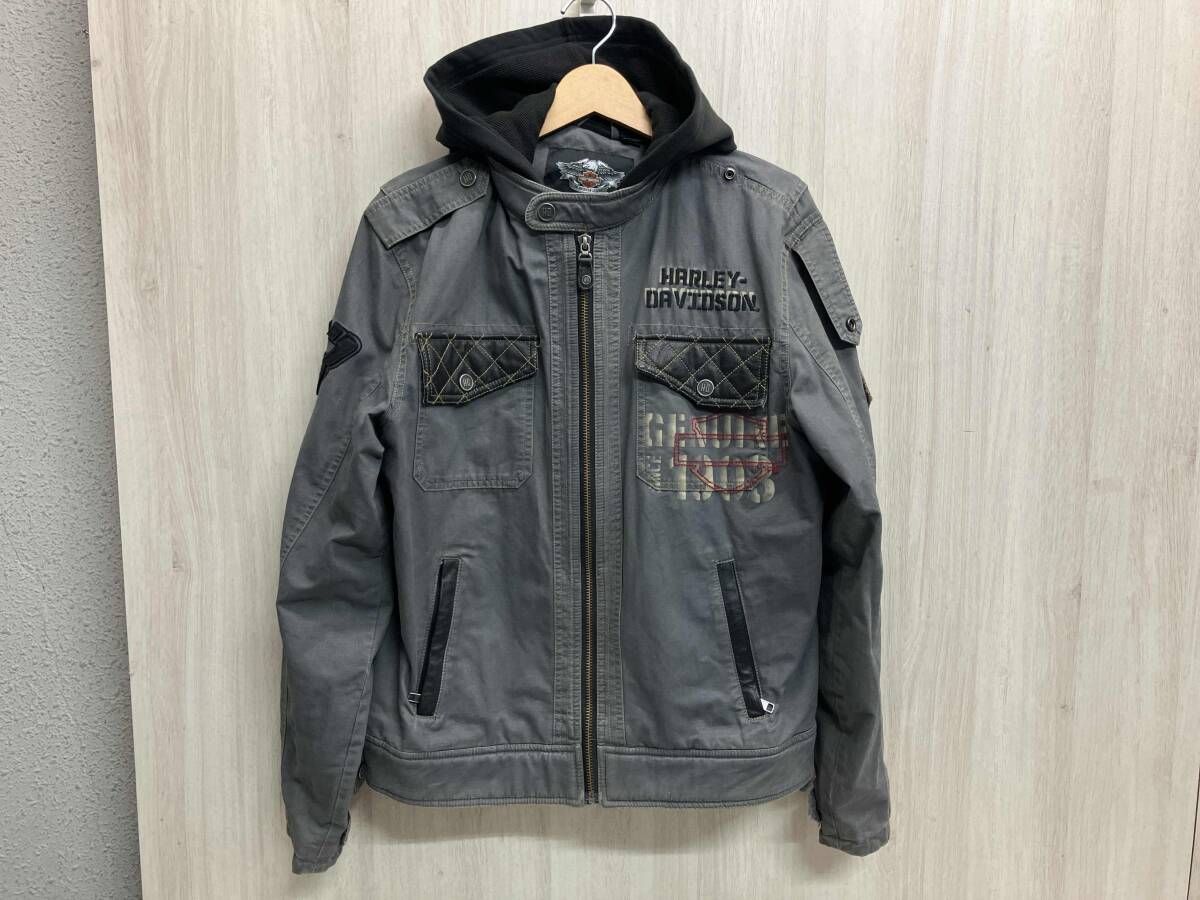 Harley-Davidson ジャケット Mサイズ ブラック/グレー オートバイ