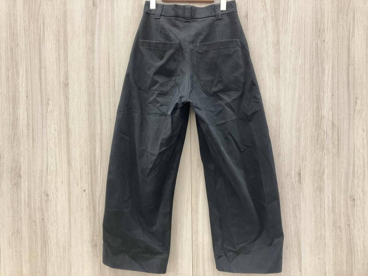 STUDIO NICHOLSON 綿パンツ  Deep Pleat Volume Pant BLK  SNM-351 サイズXS 