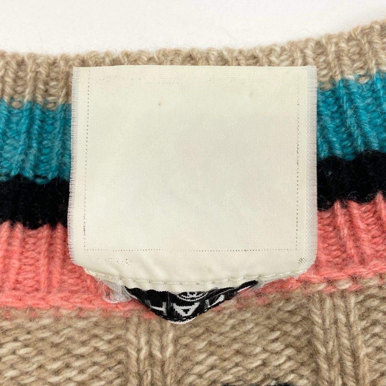 Cb9 【美品】CHANEL シャネル 1996 カシミヤ スクールニット ロング